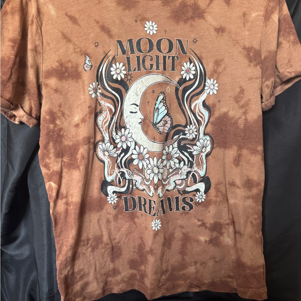 Rustic Brown Tie-Dye T-Shirt | EUC